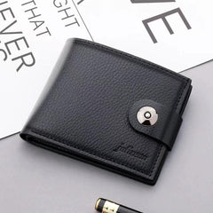 Men's Leather Short Wallet Money Clip Card Holder Coin Purse