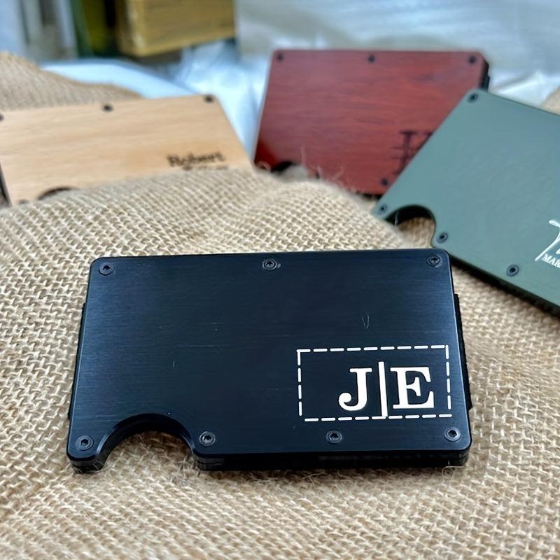 Men's Personalized RFID Blocking Card Holder Money Clip