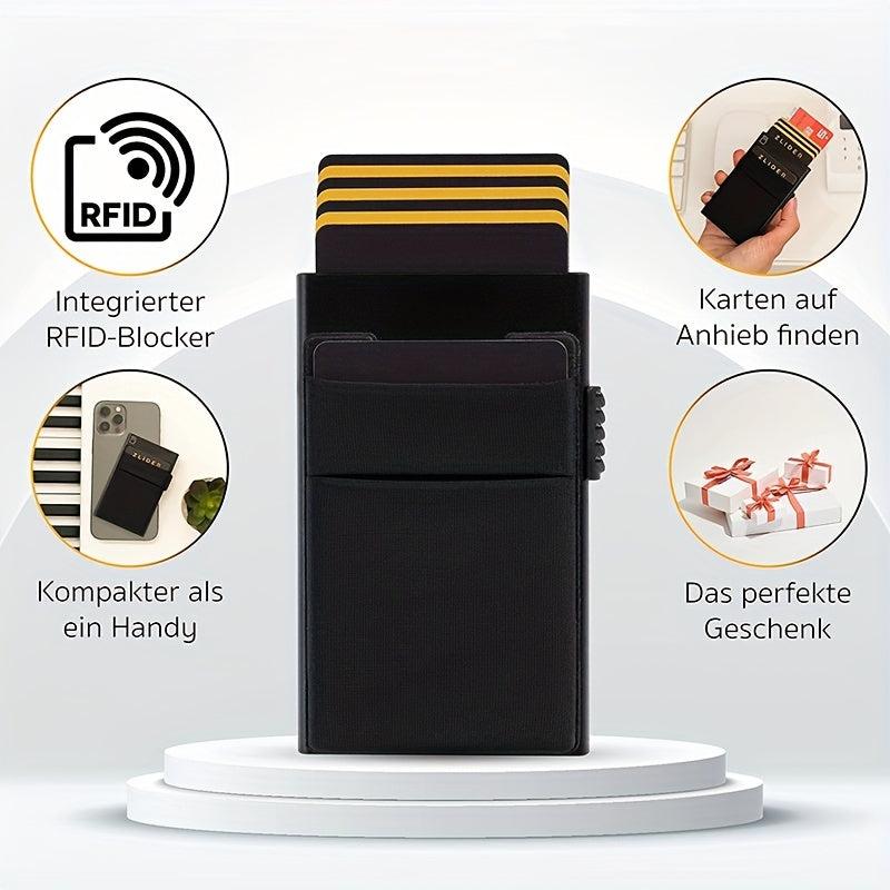 Men's RFID Blocking Card Holder with Change Pocket Wallet