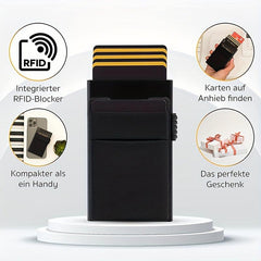 Men's RFID Blocking Card Holder with Change Pocket Wallet
