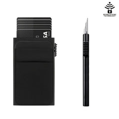 Men's RFID Blocking Card Holder with Change Pocket Wallet