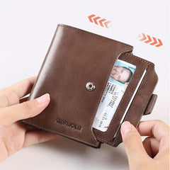Vintage Leather Wallet RFID Blocking Card Holder for Men