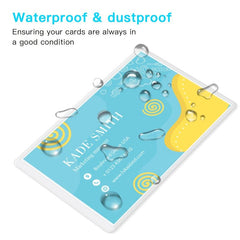 20pcs Transparent Vertical Card Holder Credit Card Protector Sleeves