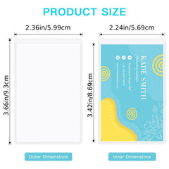 20pcs Transparent Vertical Card Holder Credit Card Protector Sleeves