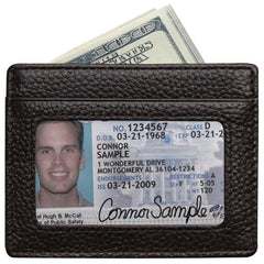 Men's Slim Leather Card Holder Wallet