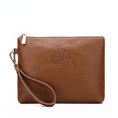 Men's Casual Envelope Clutch Bag Soft Leather Mobile Phone Wallet