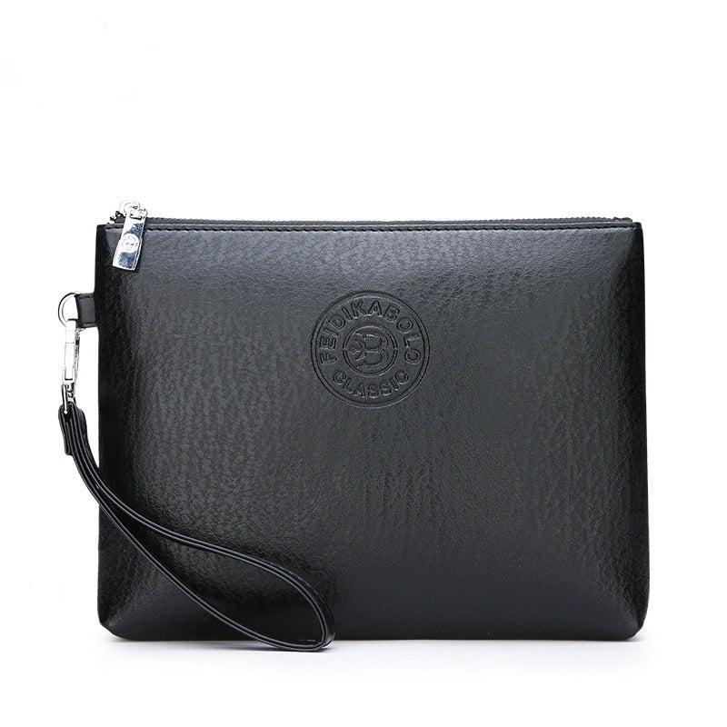 Men's Casual Envelope Clutch Bag Soft Leather Mobile Phone Wallet
