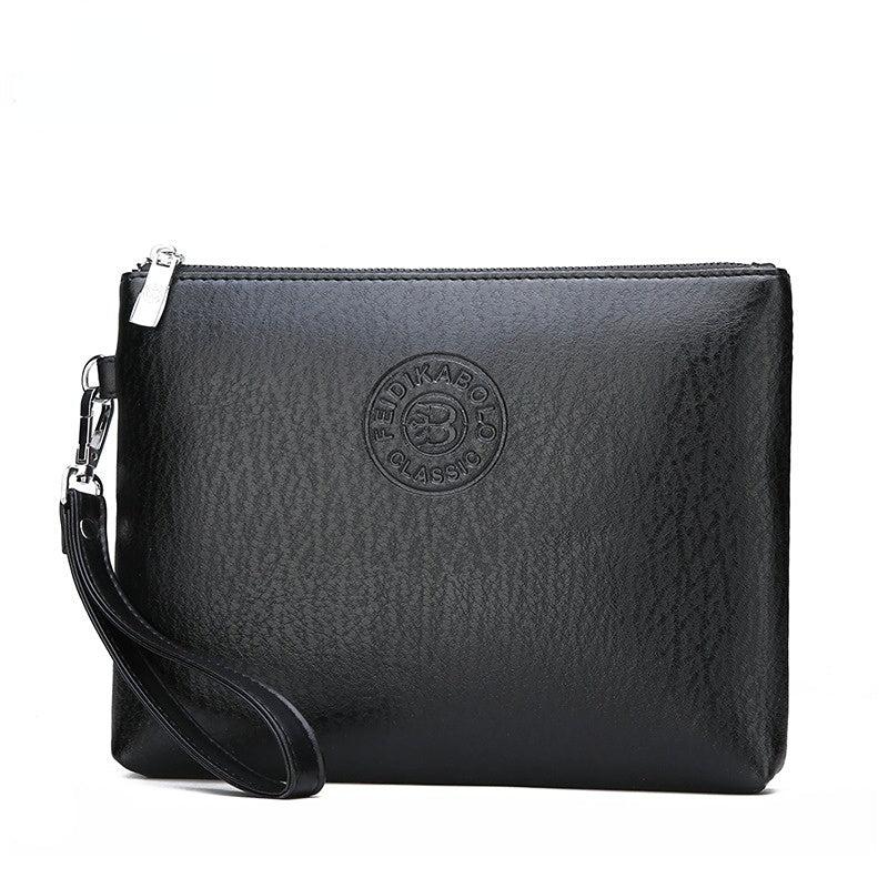 Men's Casual Envelope Clutch Bag Soft Leather Mobile Phone Wallet