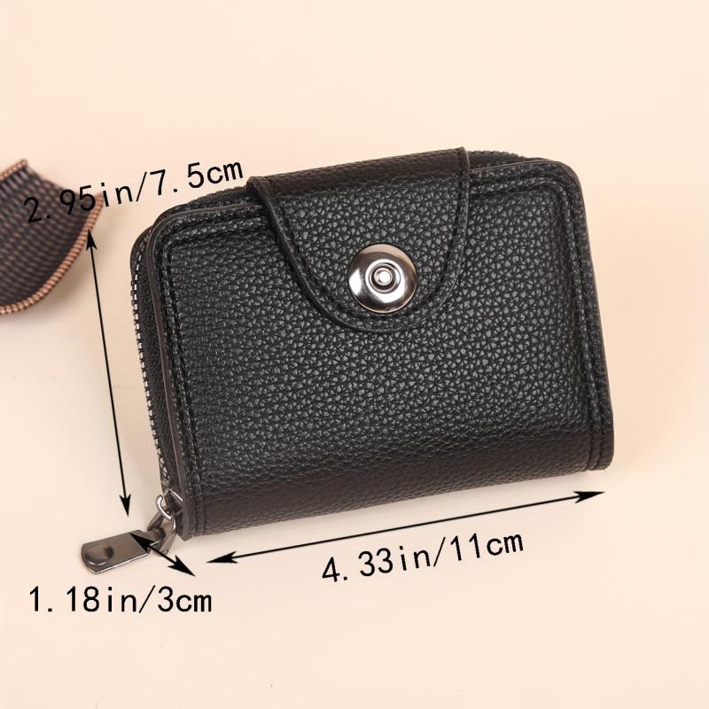 Men's Vintage Leather Zipper Card Holder Wallet