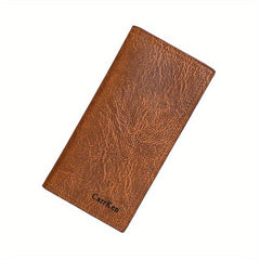 Men's Soft Leather Long Wallet Cash Purse Clutch Bag