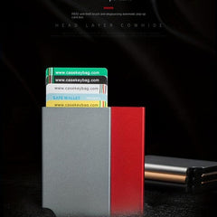 Aluminum Business Card Holder Money Clip
