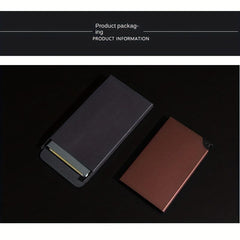 Aluminum Business Card Holder Money Clip