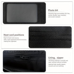Men's Large Capacity Cowhide Wallet Business Card Holder Short Wallet