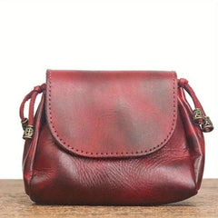 Vintage National Style Leather Coin Purse Key Bag