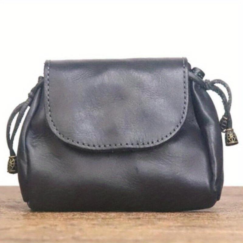 Vintage National Style Leather Coin Purse Key Bag