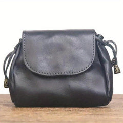 Vintage National Style Leather Coin Purse Key Bag