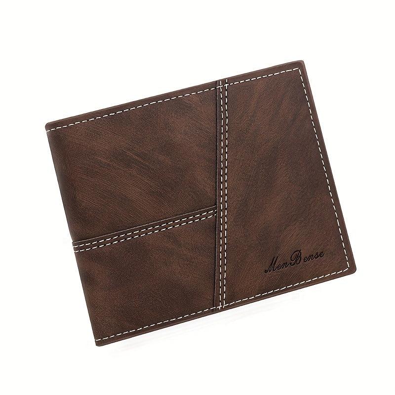 Men's Leather Short Wallet Money Clip Card Holder Coin Purse