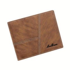 Men's Leather Short Wallet Money Clip Card Holder Coin Purse