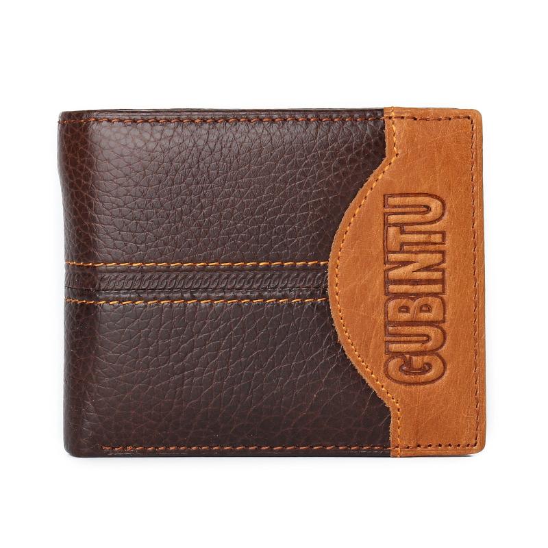 Men's Personality Stitching Wallet Creative Leather Wallet Coin Purse