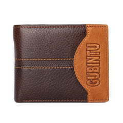 Men's Personality Stitching Wallet Creative Leather Wallet Coin Purse