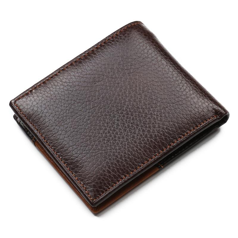 Men's Personality Stitching Wallet Creative Leather Wallet Coin Purse