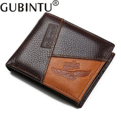 Men's Personality Stitching Wallet Creative Leather Wallet Coin Purse
