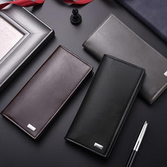 Men's Long Wallet Soft Leather Wallet Plus Large Capacity Mobile Phone Bag