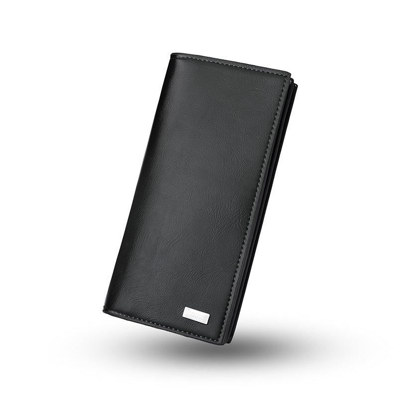 Men's Long Wallet Soft Leather Wallet Plus Large Capacity Mobile Phone Bag