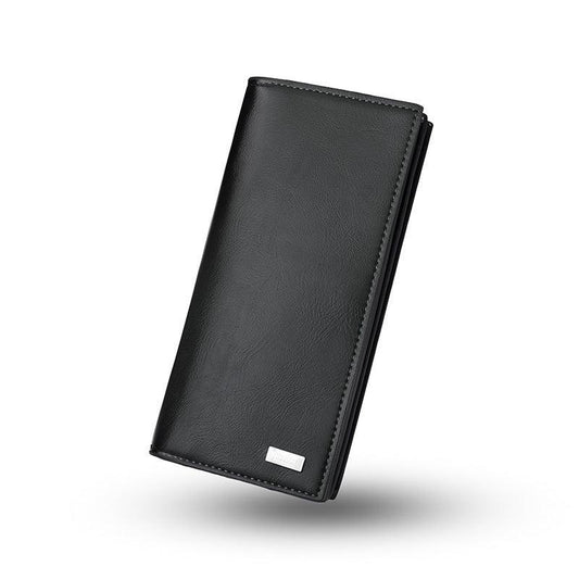 Men's Long Wallet Soft Leather Wallet Plus Large Capacity Mobile Phone Bag