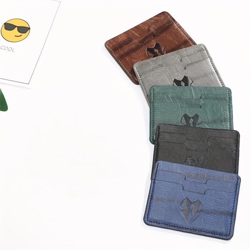 Leather PU Card Holder with Slot for Cards