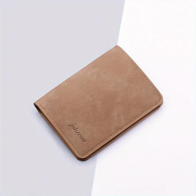 Men's Ultra thin Leather Card Holder Vertical Card Holder