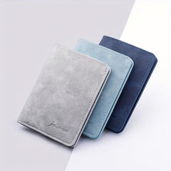 Men's Ultra thin Leather Card Holder Vertical Card Holder