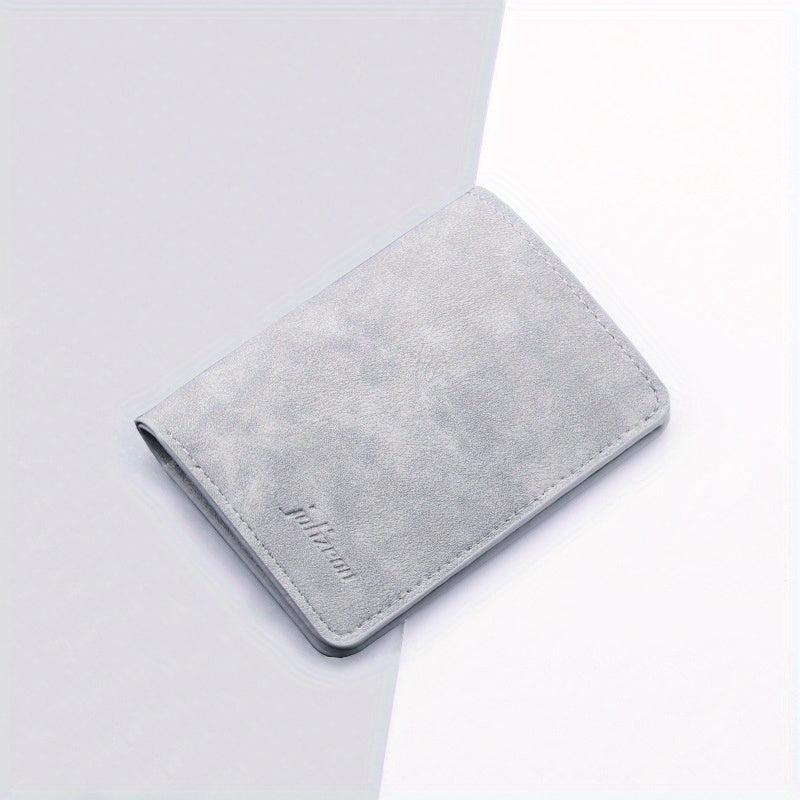 Men's Ultra thin Leather Card Holder Vertical Card Holder