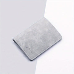 Men's Ultra thin Leather Card Holder Vertical Card Holder