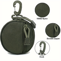 Compact Portable Mini Coin Purse Zipper Storage Bag for Keys