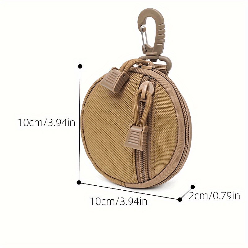 Compact Portable Mini Coin Purse Zipper Storage Bag for Keys
