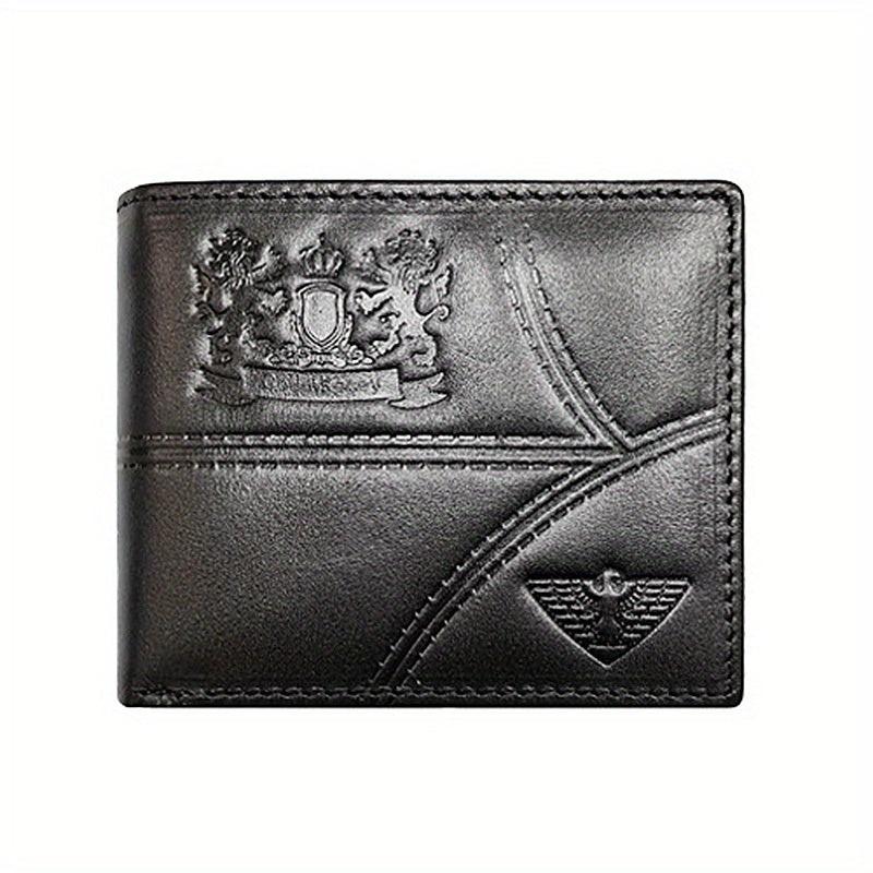Men's Vintage Leather Short Wallet Card Holder Purse