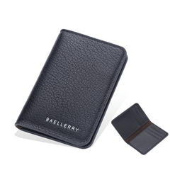Men's Card Bag Lychee Pattern Thin Card Holder
