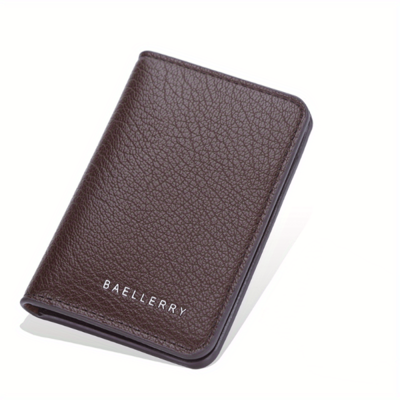 Men's Card Bag Lychee Pattern Thin Card Holder