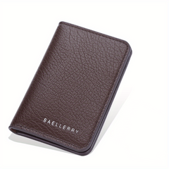 Men's Card Bag Lychee Pattern Thin Card Holder