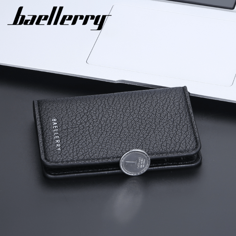 Men's Card Bag Lychee Pattern Thin Card Holder