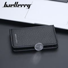 Men's Card Bag Lychee Pattern Thin Card Holder