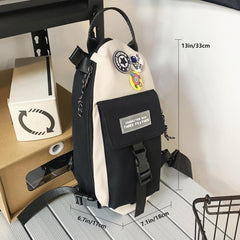 Men's Waterproof Messenger Chest Bag Business Travel Cycling Hiking