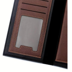 Men's Frosted Long Wallet Card Holder Slim Wallet Clutch Bag Pouch Wallet