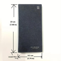 Men's Frosted Long Wallet Card Holder Slim Wallet Clutch Bag Pouch Wallet