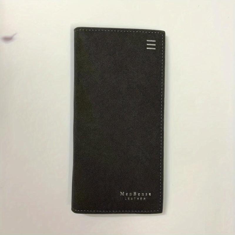 Men's Frosted Long Wallet Card Holder Slim Wallet Clutch Bag Pouch Wallet