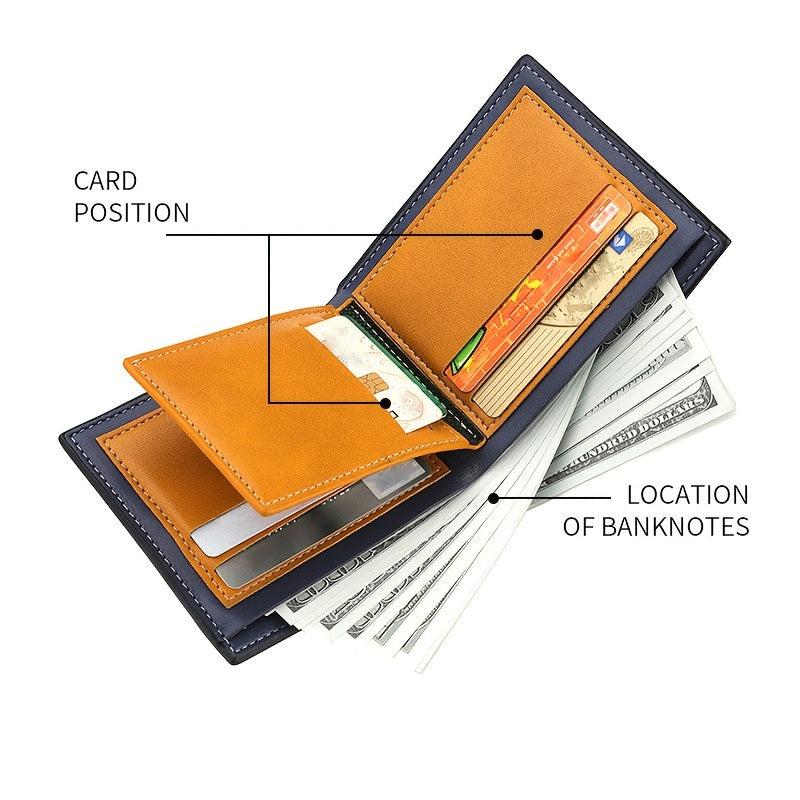 Deer Head Pattern 3D Embossed Men's Business Wallet
