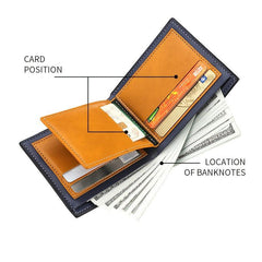 Deer Head Pattern 3D Embossed Men's Business Wallet