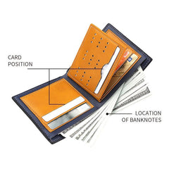 Deer Head Pattern 3D Embossed Men's Business Wallet