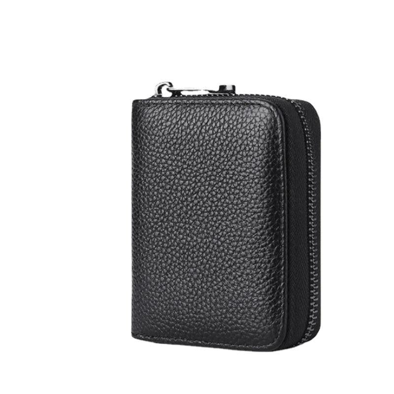 Men's Anti-theft Leather Card Clip 17-inch Bag